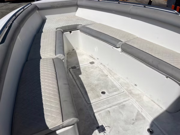 2008 Jefferson Yachts FS35 Sports Boat Twin Mercury Verado 2021 Trailer — photo 12